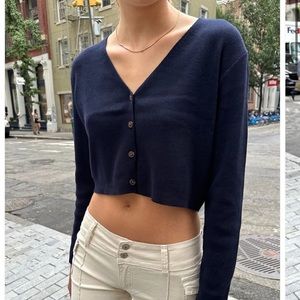 Brandy Melville Jolene cardigan in white